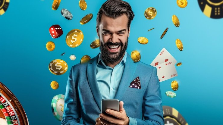Tampilan beranda mokaslot bernuansa neon
